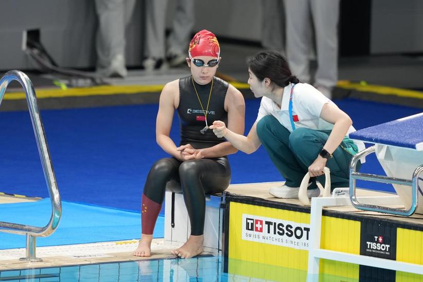 cente, 图为黄靖秋, 自由潜水是